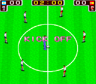 Screenshot Thumbnail / Media File 1 for Tecmo World Cup '90 (Euro set 1)