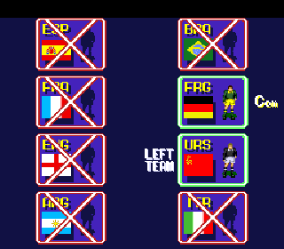 Screenshot Thumbnail / Media File 1 for Tecmo World Cup '90 (trackball set 1)