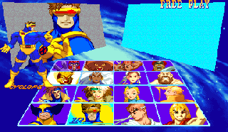 Screenshot Thumbnail / Media File 1 for X-Men Vs. Street Fighter (Euro 961004)
