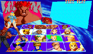 Screenshot Thumbnail / Media File 1 for X-Men Vs. Street Fighter (Euro 961004)