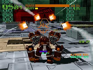 Screenshot Thumbnail / Media File 1 for Cyber Troopers Virtual On - Oratorio Tangram (USA)
