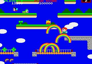 Screenshot Thumbnail / Media File 1 for Bubble Bobble featuring Rainbow Islands (U)