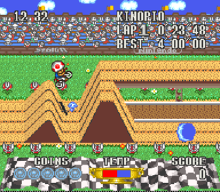 Screenshot Thumbnail / Media File 1 for BS Excitebike - Bunbun Mario Battle Stadium 2 (Japan)