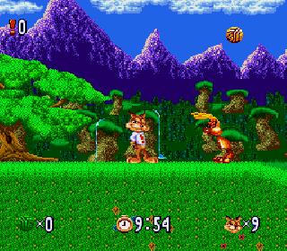 Screenshot Thumbnail / Media File 1 for Bubsy in Claws Encounters of the Furred Kind (Europe)