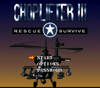 Screenshot Thumbnail / Media File 1 for Choplifter III - Rescue Survive (USA) (Beta)