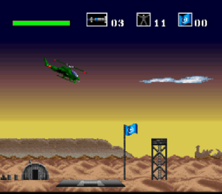 Screenshot Thumbnail / Media File 1 for Choplifter III - Rescue Survive (USA) (Beta)