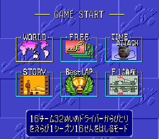 Screenshot Thumbnail / Media File 1 for F-1 Grand Prix - Part II (Japan)