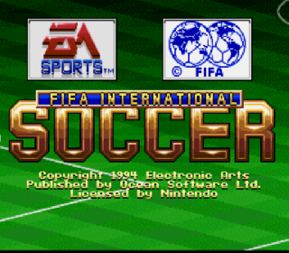 Screenshot Thumbnail / Media File 1 for FIFA International Soccer (Japan)