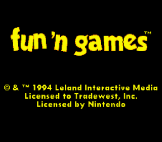 Screenshot Thumbnail / Media File 1 for Fun 'n Games (Europe)