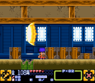 Screenshot Thumbnail / Media File 1 for Ganbare Goemon 3 - Shishi Juuroku Hyoue no Karakuri Manjigatame (Japan)