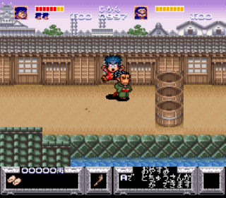 Screenshot Thumbnail / Media File 1 for Ganbare Goemon - Yuki Hime Kyuushutsu Emaki (Japan) (Rev B)