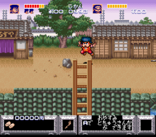 Screenshot Thumbnail / Media File 1 for Ganbare Goemon - Yuki Hime Kyuushutsu Emaki (Japan) (Rev B)