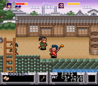 Screenshot Thumbnail / Media File 1 for Ganbare Goemon - Yuki Hime Kyuushutsu Emaki (Japan) (Rev B)