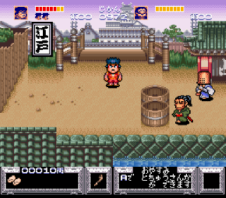 Screenshot Thumbnail / Media File 1 for Ganbare Goemon - Yuki Hime Kyuushutsu Emaki (Japan) (Rev B)