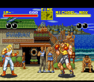 Screenshot Thumbnail / Media File 1 for Garou Densetsu - Shukumei no Tatakai (Japan) (Rev A)