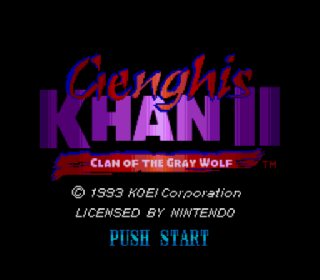 Screenshot Thumbnail / Media File 1 for Genghis Khan II - Clan of the Gray Wolf (USA)