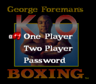Screenshot Thumbnail / Media File 1 for George Foreman's KO Boxing (USA) (Rev A)