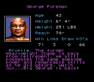 Screenshot Thumbnail / Media File 1 for George Foreman's KO Boxing (USA)