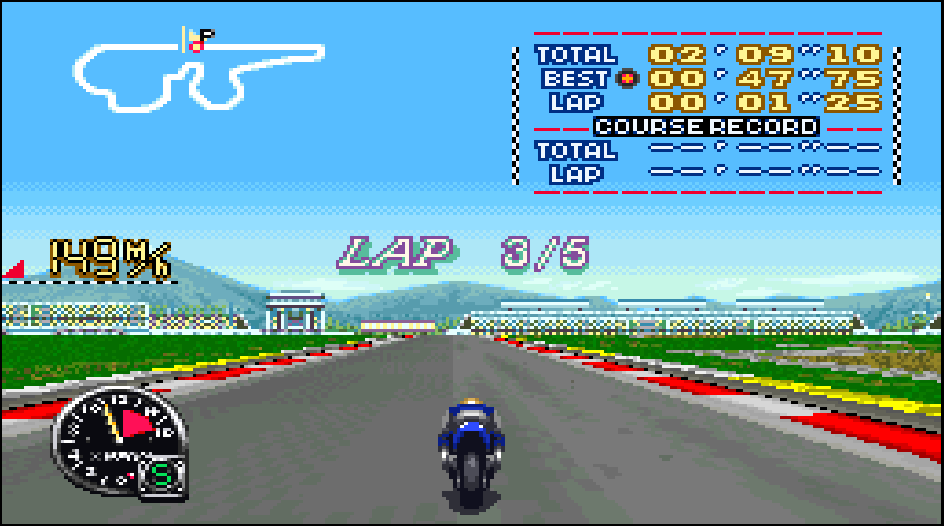 GP1-RS corrida de moto super nintendo snes - Sonic Games - Games Retrô