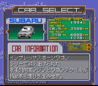 Screenshot Thumbnail / Media File 1 for GT Racing (Japan)