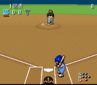 Screenshot Thumbnail / Media File 1 for Hakunetsu Pro Yakyuu '93 - Ganba League (Japan) (Beta)