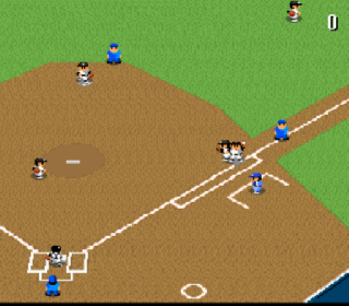 Screenshot Thumbnail / Media File 1 for Hakunetsu Pro Yakyuu '93 - Ganba League (Japan) (Beta)