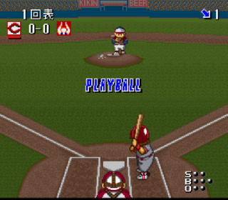 Screenshot Thumbnail / Media File 1 for Hakunetsu Pro Yakyuu '94 - Ganba League 3 (Japan)