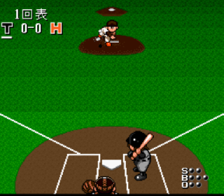 Screenshot Thumbnail / Media File 1 for Hakunetsu Pro Yakyuu - Ganba League (Japan)