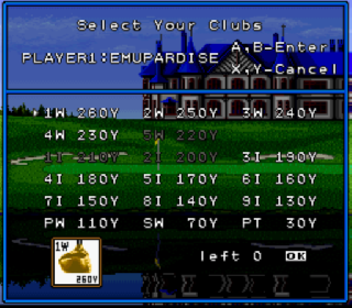 Screenshot Thumbnail / Media File 1 for HAL's Hole in One Golf (USA)