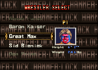 Screenshot Thumbnail / Media File 1 for Hammerlock Wrestling (USA)