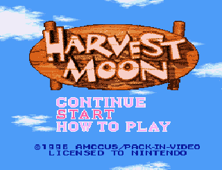 Screenshot Thumbnail / Media File 1 for Harvest Moon (Europe)