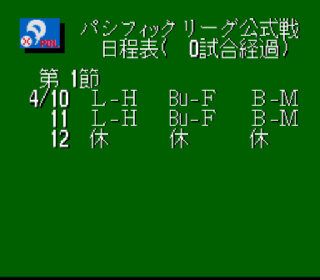 Screenshot Thumbnail / Media File 1 for Higashio Osamu Kanshuu - Super Pro Yakyuu Stadium (Japan)