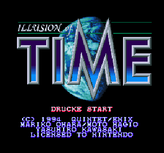 Screenshot Thumbnail / Media File 1 for Illusion of Time (Germany) (Rev A)