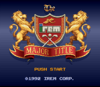 Screenshot Thumbnail / Media File 1 for Irem Major Title, The (Japan)