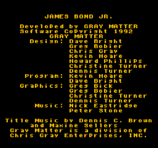 Screenshot Thumbnail / Media File 1 for James Bond Jr. (USA)