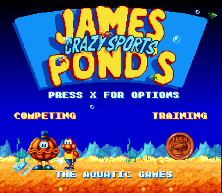 Screenshot Thumbnail / Media File 1 for James Pond's Crazy Sports (Europe)