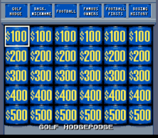 Screenshot Thumbnail / Media File 1 for Jeopardy! - Sports Edition (USA)