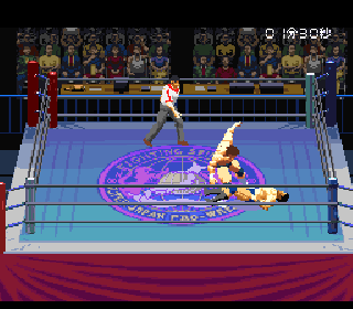 Screenshot Thumbnail / Media File 1 for Jikkyou Power Pro Wrestling '96 - Max Voltage (Japan)