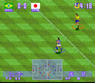 Screenshot Thumbnail / Media File 1 for Jikkyou World Soccer 2 - Fighting Eleven (Japan) (Beta)