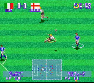 Screenshot Thumbnail / Media File 1 for Jikkyou World Soccer 2 - Fighting Eleven (Japan)