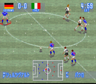 Screenshot Thumbnail / Media File 1 for Jikkyou World Soccer - Perfect Eleven (Japan) (Rev A)