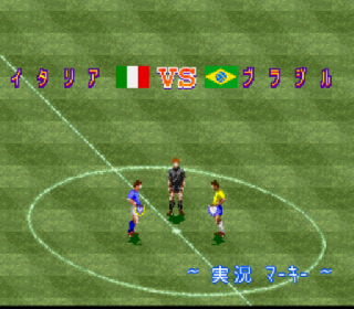 Screenshot Thumbnail / Media File 1 for Jikkyou World Soccer - Perfect Eleven (Japan) (Rev A)