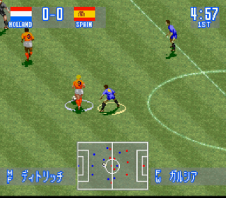Screenshot Thumbnail / Media File 1 for Jikkyou World Soccer - Perfect Eleven (Japan)