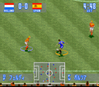 Screenshot Thumbnail / Media File 1 for Jikkyou World Soccer - Perfect Eleven (Japan)