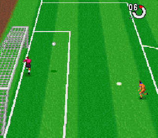 Screenshot Thumbnail / Media File 1 for J.League Super Soccer '95 - Jikkyou Stadium (Japan)