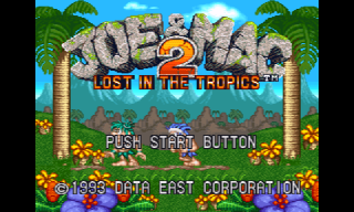 Screenshot Thumbnail / Media File 1 for Joe & Mac 2 - Lost in the Tropics (USA) (Beta)