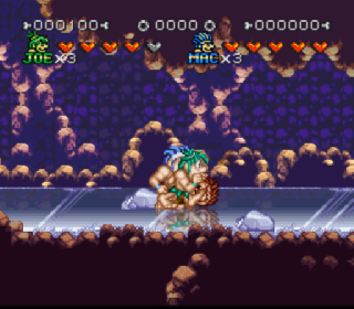 Screenshot Thumbnail / Media File 1 for Joe & Mac 3 - Lost in the Tropics (Europe) (En,Fr,De) (Beta)