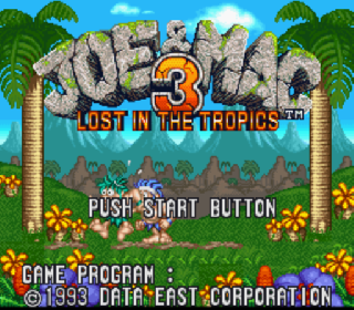 Screenshot Thumbnail / Media File 1 for Joe & Mac 3 - Lost in the Tropics (Europe) (En,Fr,De) (Beta)