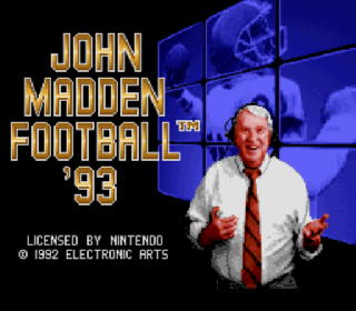 Screenshot Thumbnail / Media File 1 for John Madden Football '93 (USA) (Rev A)