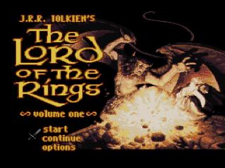 Screenshot Thumbnail / Media File 1 for J.R.R. Tolkien's The Lord of the Rings - Volume One (Europe)